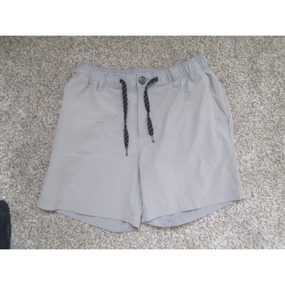 Chubbies Shorts Mens Medium Gray Chino Stretch 6 Inseam Elastic Waist Casual